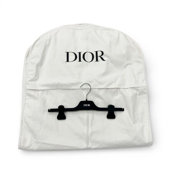 Dior Cotton Blue Logo Belt Long Skirt Denim